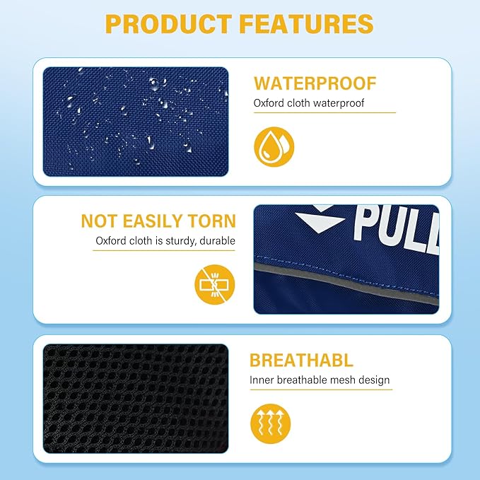 Automatic Inflatable Belt Pack Water Sports Jacket Waist Belt PFD for SUP Paddleboarding Fishing Boating Kayaking（fit 80-330 lbs） (Blue)