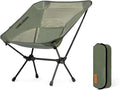 CAMEL CROWN Portable Camping Chair Lightweight Compact Folding Chair Mesh for Outdoor Camp Travel Beach Picnic Festival Hiking Backpacking Army Green