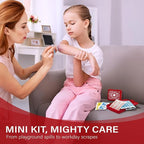 EVERLIT Pocket-Aid Mini First Aid Kit | Compact, Portable Hard-Shell Cases of 50 Items | Cuts, Scrapes, Wound Care Essentials for Travel, Outdoor, School, Camping, Home, Office (48 Packs | 2400 Pcs)