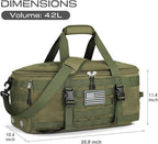 ETRONIK Gym Bags for Men, Large Tactical Duffle Backpack with Shoe Compartment, 3 in 1 Carry on Bag Travel Backpack with Wet Pocket, Weekender Overnight Range Bag for Workout Football Gym, Green