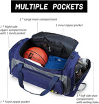 MIER Large Gym Bag for Men Sports Duffle Bag with Shoe Compartment 60L Lightweight Duffel Bags for Workout Fitness Travel