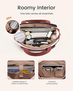 LOVEVOOK Puffer Tote Bag for Women, V-Quilted Puffy Teacher Tote Nurse Bag, Large Shoulder Laptop Purse for Work Travel Gym