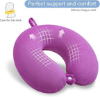 Travel Pillow Comfortable Neck Pillow U Shape Memory Foam Support Neck and Head Portable Travel Neck Pillow Suitable for Airplane, Trains, Self-Driving Cars