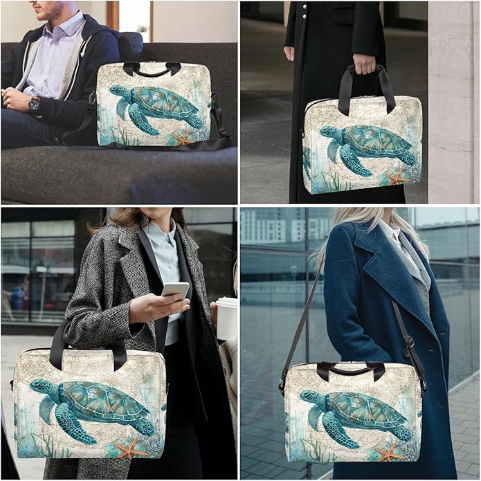 Cute Laptop Shoulder Bag for Women Men, Computer Laptop Bag Laptop Sleeve Case Laptop Satchel Briefcase Carrying Bag QA-1