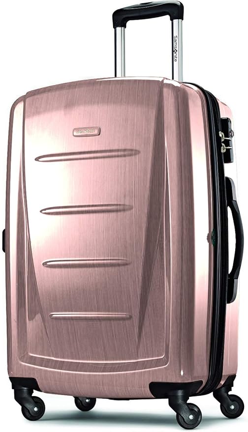 Samsonite Winfield 2 Hardside Expandable Luggage with Spinner Wheels, Artic Pink, Checked-Large 28-Inch