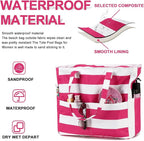 Bluboon Waterproof Beach Tote Pool Bags for Women Ladies Extra Large Carry On Bag With Wet Compartment for Weekender Travel