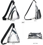 LATMAP 7L Sling Bag For Women Men Backpack Fanny Pack Crossbody Chest Travel Shoulder Belt Bags Purse Handbag PU Leather