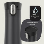 Contigo West Loop 3.0 Stainless Steel Insulated Travel Mug, Leak Proof with AutoSeal Lid, 24oz, Matte Black