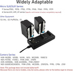 Dual Battery Charger for NP-F970 A7 IV A7S III FX3,Fast Simultaneous Charging with LED Indicators,Overload Temperature Protection,Compatible with NP-FZ100 NP-F970 NP-F950 NP-F960 NP-F550