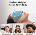 Sleep Eye Mask for Men Women, Weighted Sleeping Mask for Side Sleeper, Travel Blackout Night Blindfold Eye Shade Cover with Adjustable Strap (Silver Gray)