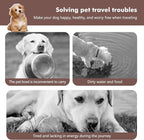 Collapsible Dog Bowls, Travel Food and Water Double Bowl for Cats & Dogs, 2-in-1 Portable BPA-Free Feeding Solution, Perfect for Traveling, Camping & Walking (S/ 60oz)