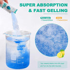 Portable Toilet Bags with Poo Gel Set, 8 Gallon Camping Toilet Bags with Absorbent Gels, Waste Bags, Leak-Proof Trash Bag for Camping Potty, Traveling