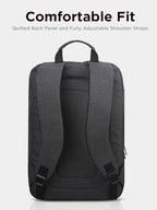 Lenovo Laptop Backpack B210, 15.6-Inch Laptop/Tablet, Durable, Water-Repellent, Lightweight, Clean Design, Sleek for Travel, Business Casual or College, GX40Q17225, Black