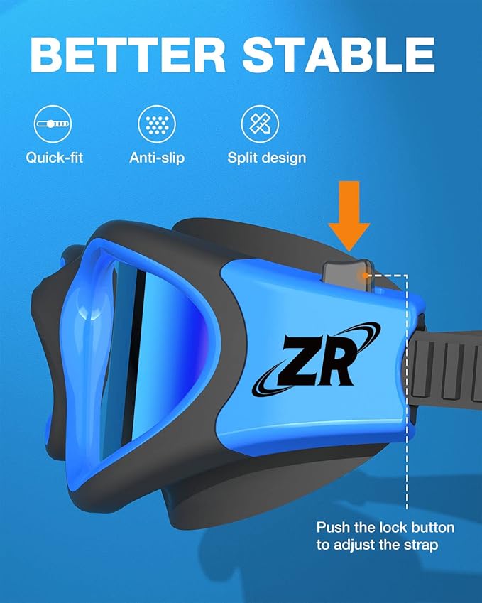 ZIONOR Swim Goggles, Upgraded G1 Polarized Swimming Goggles Anti-Fog for Adult Men Women