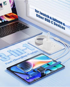 for Apple Watch Charger Fast Charging,3 in 1 Multi Chargers Cable with 20W USB C Charger, iWatch Charger Cord 3FT for iWatch Series Ultra2/SE/10/9/8/7/6/5/4/3/iPhone 15 16 Pro Max/14/13/12/11 -White