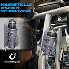 Magnetic Gym Bag for Men and Women, Magnetic Water Bottle Holder for Gym, Small Gym Bag, Gym Gifts for Women and Men (Gray, <40 OZ)