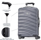 Travelpro Maxlite Air V2 Hardside Expandable Carry on Luggage, 8 Spinner Wheels, Lightweight Hard Shell Suitcase, TSA lock, Shadow Grey, Carry On 20-Inch
