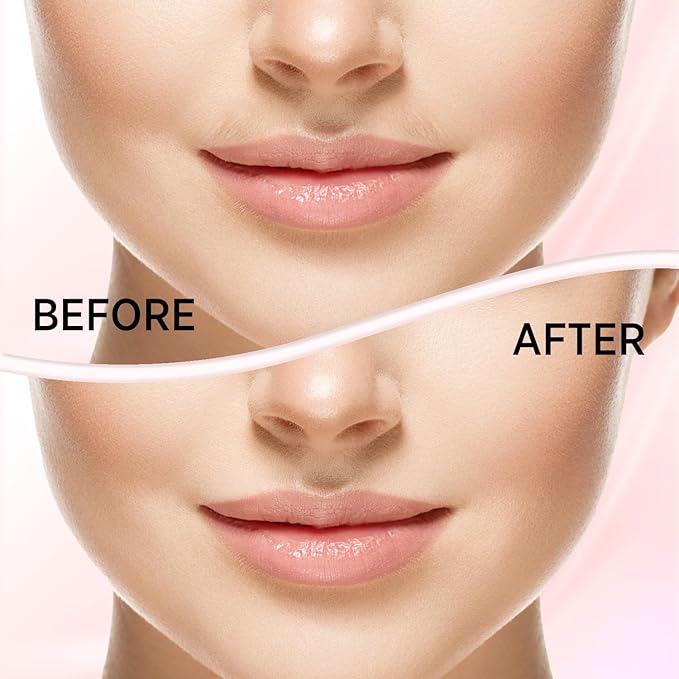 Kradaa Facial Hair Removal for Women: Electric Face Razor with LED Light - Painless & Instant Results Mini Shaver for Travel Use (Rose Gold)