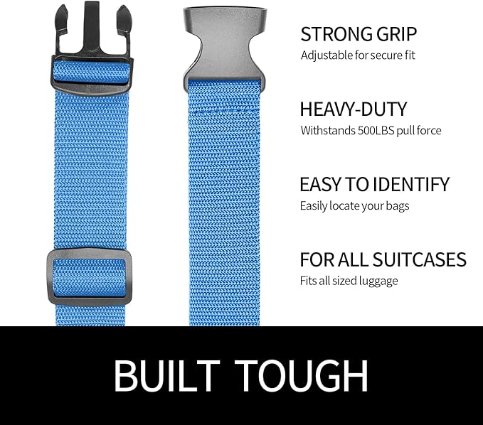 Luggage Straps 2-80Light Blue