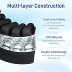 Airplane Seat Cushion for Long Flights Press-Type Inflatable Travel Seat Cushion with 3D Air Cells Portable Comfort Support Pad for Car, Office Chair & Stadium Bleachers Relieves Sitting Fatigue
