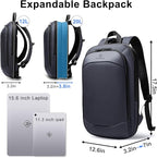 Slim Laptop Backpack for Men,Waterproof Expandable High Tech Business Work Backpack for Men and Women15.6 Inch Lightweight Anti-theft Travel Backpack Durable College Casual Daypack Computer Laptop Bag