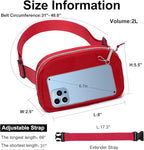 Mini Belt Bag for Women, RFID Small Fanny Pack, Womens Fashion Waist Packs with Extender Strap, Crossbody Bum Bags