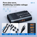 DOACE 500W Travel Voltage Converter, 220V to 110V Pure Sine Wave Step-Down Transformer for International Travel, Europe UK AU, Safe for Hair Straighteners, Cameras & Devices