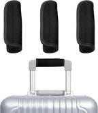 uxcell 3 Pcs Luggage Handle Wrap for Suitcase, Neoprene Handbag Grip Cover Protector Luggage Identifiers Suitcase Handle Wraps for Luggage Shopping Bag Travel Bags, Black