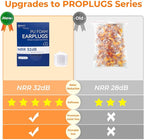 200Pairs Foam Earplugs, 32dB Disposable Noise Reduction Ear Plugs, Hearing Protection Bulk Ear Plugs for Shooting Range, Work, Travel,Concert