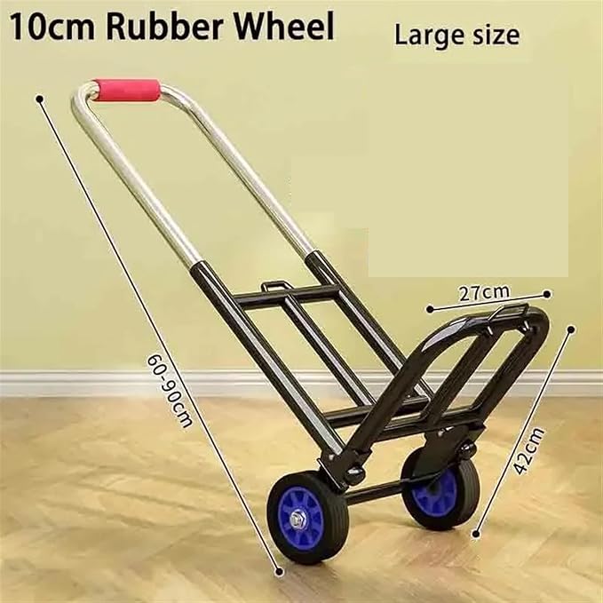 Large Folding Hand Truck Portable Retractable Trolley for Shopping Camping and Transport Magic Trailer Luggage Cart for Easy Household Handling