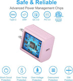 iPhone 17 16 15 Charger Fast Charging 3+3Pack 20W USB C Wall Charger with 6FT Fast Charging Cable Compatible with iPhone 17/17 Air/17 Pro/17 Pro Max/iPhone 16/15 Series, iPad Pro/AirPods -Pink