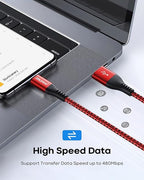 USB C Cable 10 ft 3Pack, Extra Long USB A to USB C Cable 10ft Braided Type C Fast Charging Cord for Samsung Galaxy S20 S21 S22 S23 S24 Ultra 5G S10 S9, A20 A51 A52 A72, iPhone 15 Series, PS5, Switch