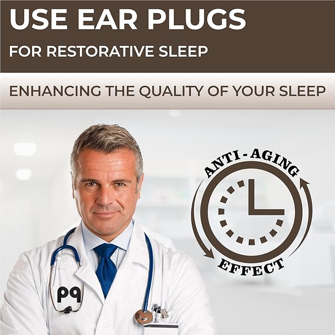 Peace&Quiet PQ Sleeping Ear Plugs Silicone - 30 Wax Moldable EarPlugs for Sleeping Noise Cancelling for Swimming, Sound Blocking Level 32 Db, (30 Silicone Earplugs), Color: Skin Tone