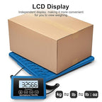 Fuzion Shipping Scale, 440LBs x 10g Postal Scale, Durable Alloy Steel Platform, Heavy Duty Scale for Packages, Postage, Luggage