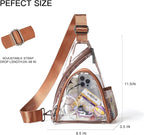 LATMAP 7L Sling Bag For Women Men Backpack Fanny Pack Crossbody Chest Travel Shoulder Belt Bags Purse Handbag PU Leather