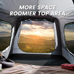 WildFinder SUV Tent, Rectangle Car Tent for Family, Waterproof & Windproof for Car Camping, Large Camping Tents with Storage Bag, SUV, Van, Jeep