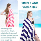 4 Packs Extra Large Beach Towel Bath Towel 72*40 Set Bathroom Sheets Bulk Oversized Soft Absorbent Thick Xl Big Giant Microfiber Terry Blanket Clearance Turkish Toallas De Playa NOT Cotton Blue Navy