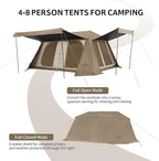 Naturehike Village Instant Tent, Camping Tent with Full Rainfly, Waterproof Large Cabin Tents for Car Camping
