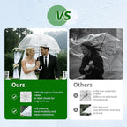 Clear Bubble Umbrellas for Wedding 8 Pack, 48 Inch Windproof Transparent POE Dome Umbrella with Auto Open J-Handle, Large Clear Umbrellas for Wedding Rain Golf Outdoor Photography Bridal Events