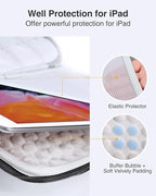Luxtude Electronic Organizer Travel Case Large, Hard Case for Electronics with Shoulder Strap, Fits for iPad (Up to 11’’), Tech Gifts