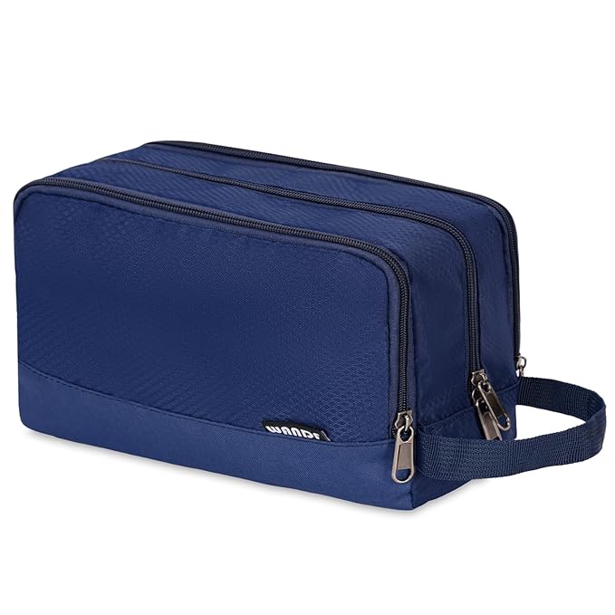 Toiletry Bag for Men Hanging Dopp Kit Water Resistant Shaving Bag Small Toiletry Bag for Traveling (Pure Royal Blue)