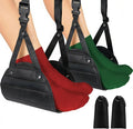 Airplane Foot Hammock for Flight, Adjustable Foot Rest Under Desk, Portable Wide Foot Support for Long Trips & Office, Travel Essentials, Best Airplane Gadgets & Travel Gifts (2 PC)
