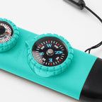 Emergency Survival Safety Whistle，Whistle for Kids with Lanyard,Compass,Thermometer,Ideal for Kayaking, Boating, Hiking, Camping, Climbing