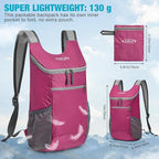 G4Free Lightweight Packable Hiking Backpack for Men Women Small Hiking Daypacks Foldable Shoulder Pack Casual Outdoor Bag 11L