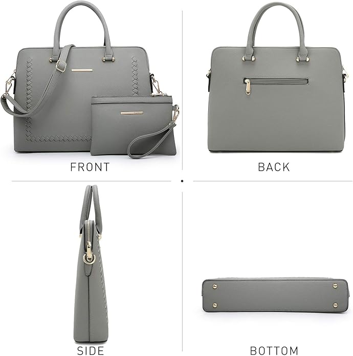 Dasein Laptop Bag for Women 14 Inch Computer Shoulder Bag Large Capacity Messenger Bag Business Office Professional Work Tote