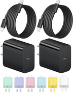 iPhone Charger Fast Charging USB C Charger Block Type C Charge iPad with 6FT C Chargers Cord Compatible with iPhone14/14 Pro Max/13/13Pro/12/12 Pro/11,iPad(Black)