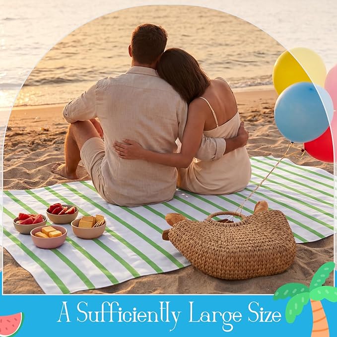 Redbaker 16 Packs 28 x 59 Inches Oversized Stripes Beach Towel Bulk Extra Large Pool Towels Set Microfiber Quick Dry Swim Towel Blanket for Women Men Adult Bath Travel(Classic Color)