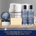 Father's Day Gift 12Pcs Men's Birthday Gift Ideas Ocean-Scented Bath Spa Set - Skin Care Gift Kit for Him, Ideal Men Gifts for Christmas, Self-Care PEARLWORLD