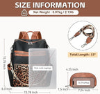 AGLOD Vegan Leather Laptop Backpack for Women 15.6 Inch Work Backpack Purse for Travel College