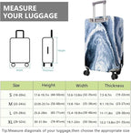 Travel Luggage Cover Suitcase Protector Fits 18-32 Inch Wheel Covers PatternedTravel Related Items Flower Luggage Protector Elastic M